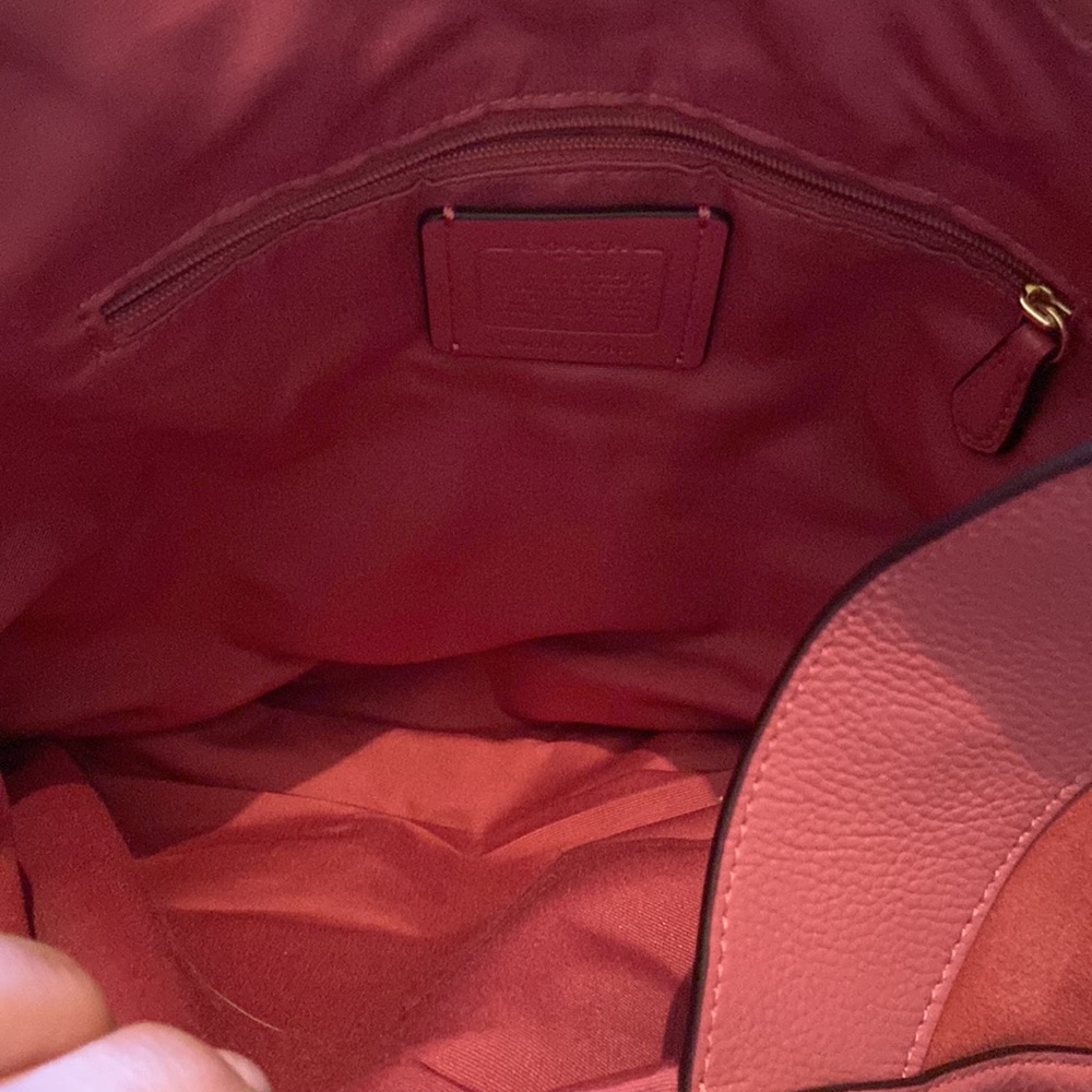 Coach Dalton 31 Leather Large Shoulder Satchel Bag Dust Pink - Picture 14 of 14